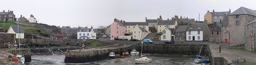 portsoy harbour panorama