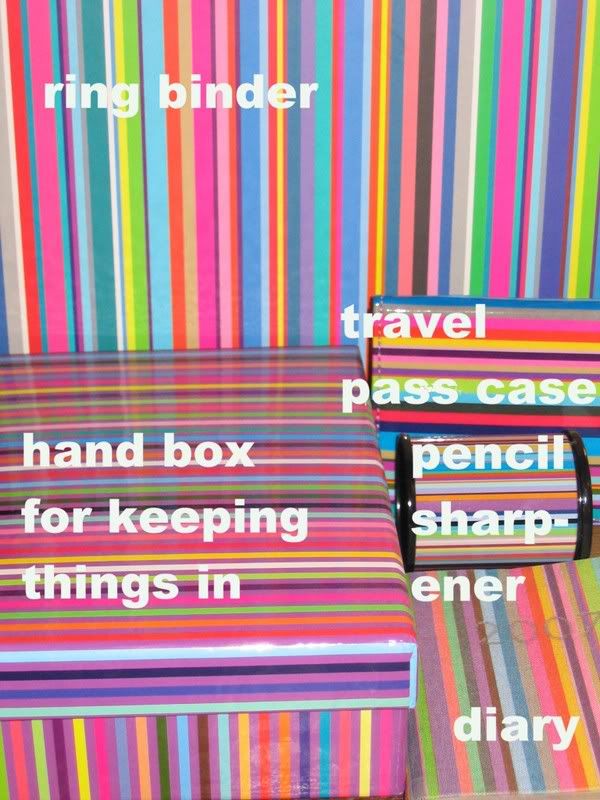 my stripey stationery