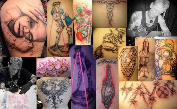 satanic tattoos. tattoos by Damen by Megan.