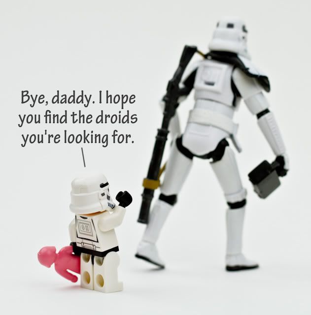 A story told in pictures of the saddest Storm Trooper in the galaxy