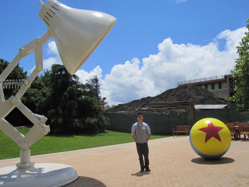 pixar lamp and ball. pixar lamp and all.