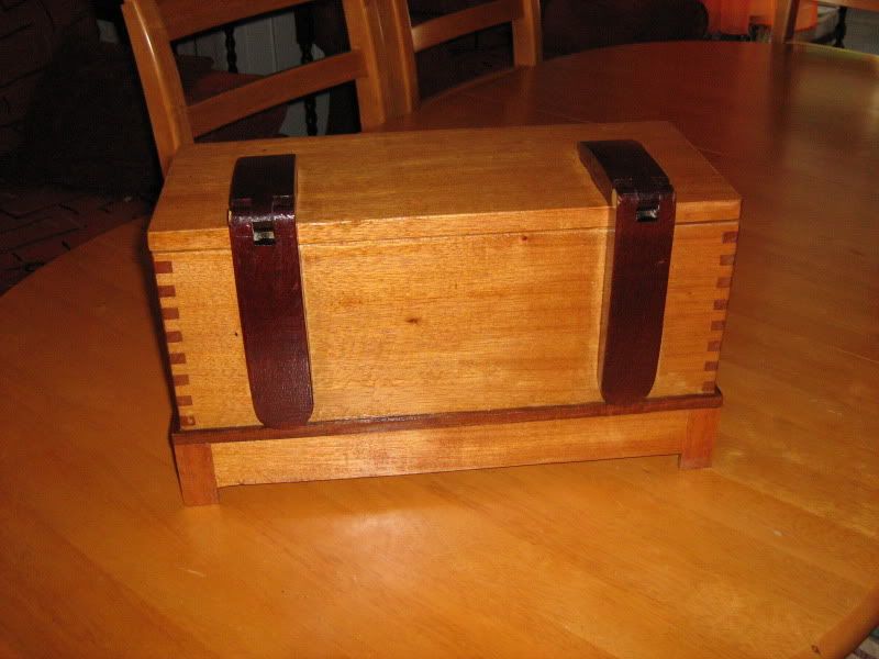 Wooden Wood Box with Hinges