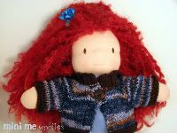 Dashing Dachs 'Chocolate Covered Blueberries' Boxy Cardi for 10" Dolls