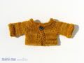 Gold Micro Boxy Cardi Sweater for 7-8" Dolls
