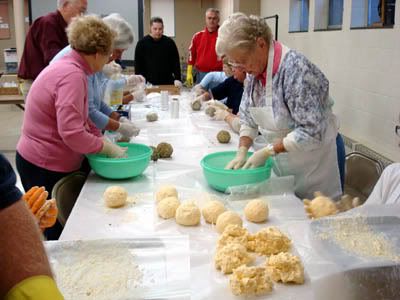 Cheeseball Making at St. James