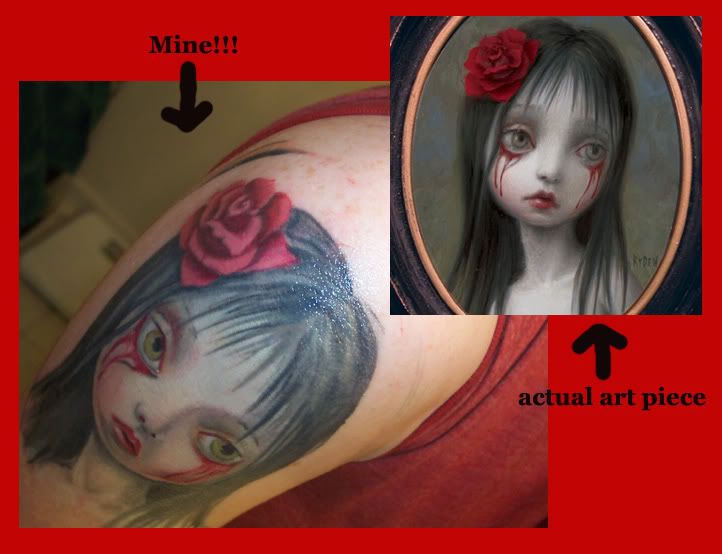 mark ryden tattoos. My Mark Ryden tattoos!