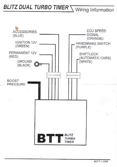 Blitz Turbo Timer Diagram   Instructions For S2