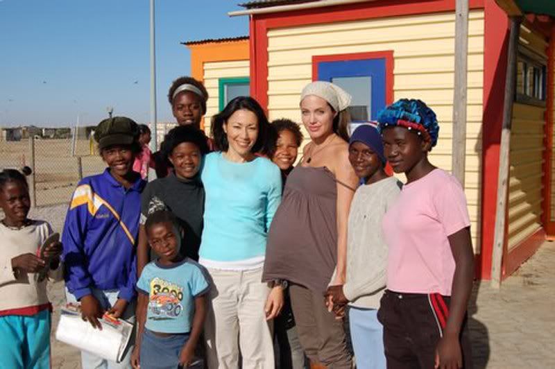 Here's a picture of Angelina with Anne Curry. Posted to Angelina Jolie 