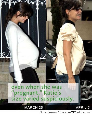 katie holmes second pregnancy