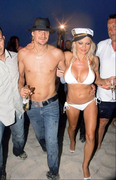 Pamela Anderson Kid Rock wedding photos Pamela Anderson and Kid Rock got 