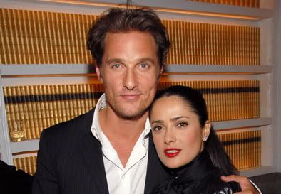 Matthew McConaughey and Salma Hayek at the Failure to Launch after party