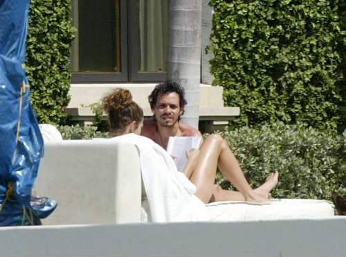 J.Lo and Marc Anthony Sunbathing
