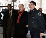 Boy George outside a NY courtroom