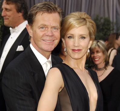 Felicity Huffman and William H. Macy at the Academy Awards