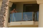 Kevin Federline on a balconey in Hawaii