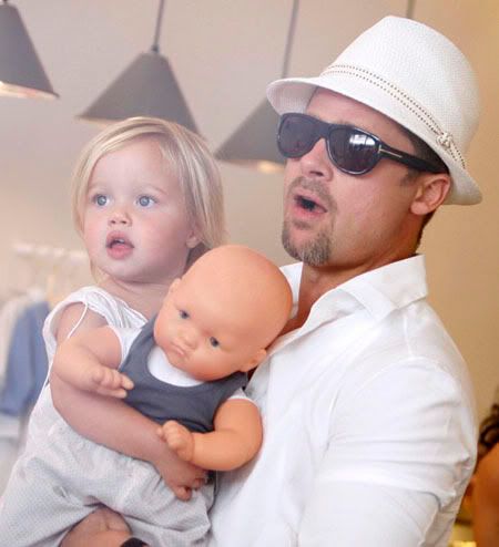 brad pitt and angelina jolie kids names. Brad Pitt, his pregnant
