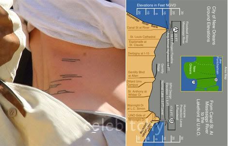 brad pitt oceans tattoo. Brad Pitt was seen taking his
