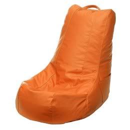 Heir to the flip & fuck legacy, behold the postmodern bean bag chair in all its orange glory