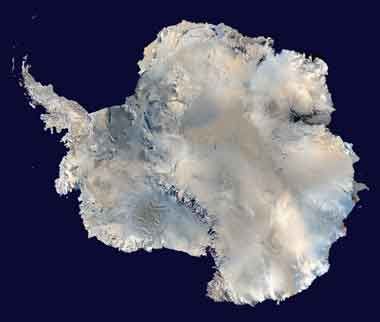 nasa composite satellite image of Antarctica