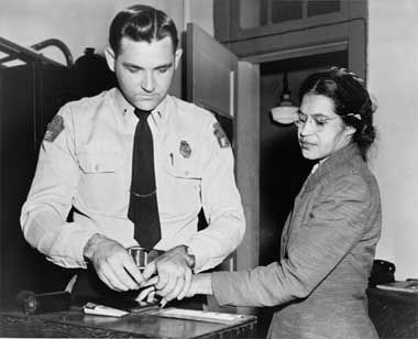 rosa parks fingerprinted