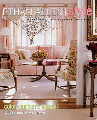 ethan allen cover~pink living room
