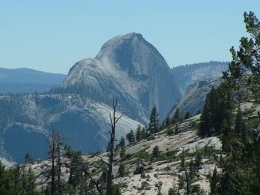 closer view of halfdome