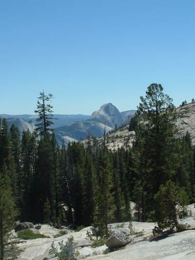 halfdome in the distance