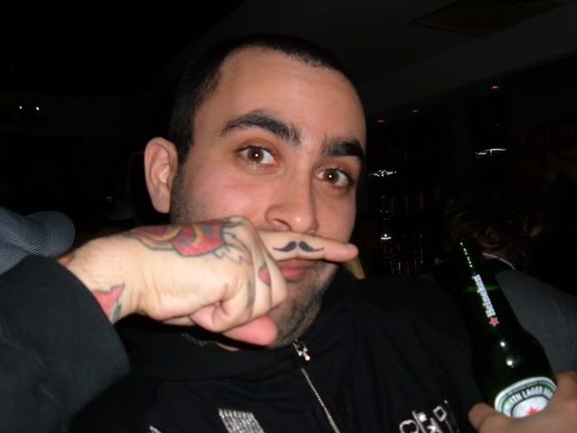  and utter awesomeness of my friends mustache on the finger tattoo