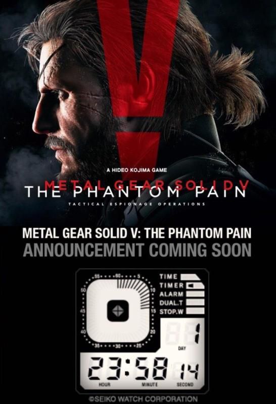 Metal Gear Solid 5: The Phantom Pain Announcement on Wednesday