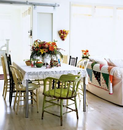 Kitchen Dining Chairs on The Nesting Owl  Mix And Match Dining Room Chairs