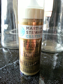 Martha Stewart Gold Opaque Metallic Glass Paint