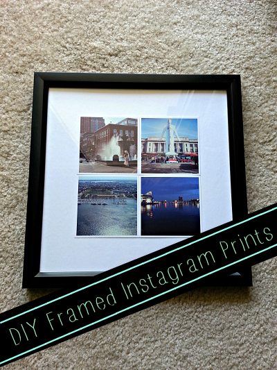 DIY Framed Instagram Prints