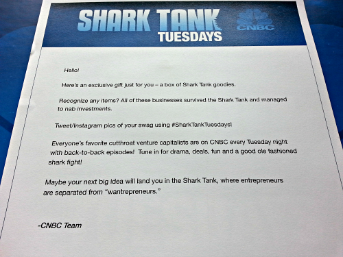 cnbc shark tank box twitter giveaway
