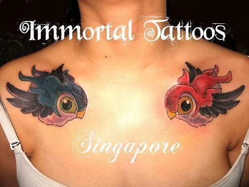 Swallow tattoos seem to be popular with those into Rockabilly and are 