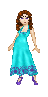 This is Matilda.  I'm really proud of the dress, but I'm not too fond of the hair.  base by Josie