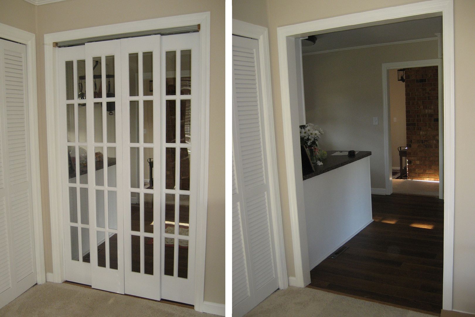Before and After photos (actually, theyre in the wrong order).