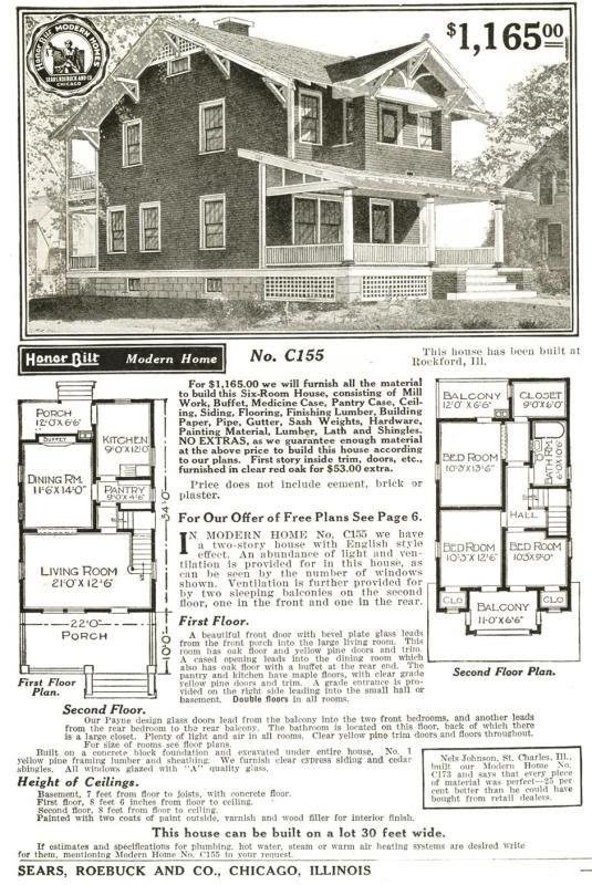 A pre-WW1 Sears Home: Modern Home #264P202