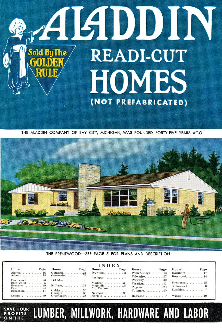 The Brentwood was featured on the cover of the 1952 catalog. 