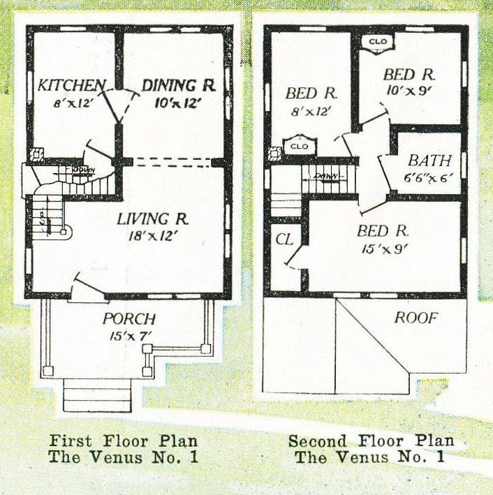 The Venus was offered in two floor plans. 
