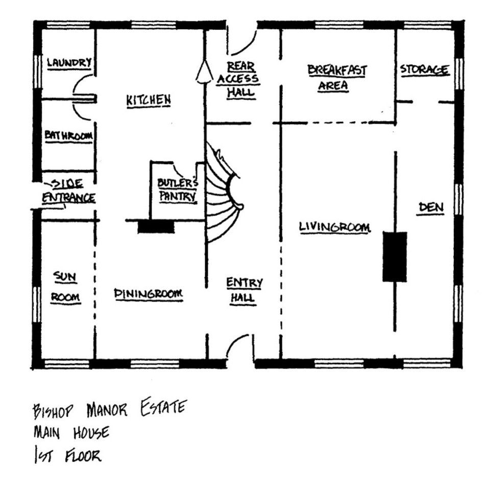 The National Registry information shows a floor plan for Freds house. 