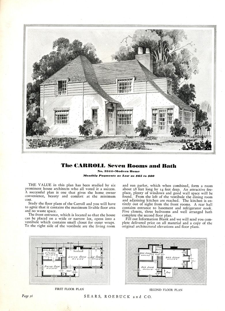 The Carroll, as shown in the 1932 Sears catalog.