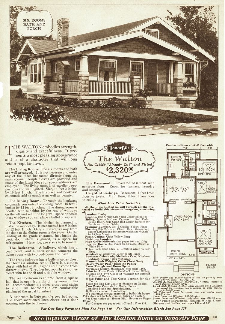 The Sears Walton was also a very popular model, and is probably one of the top ten most popular models offered by Sears (1928).