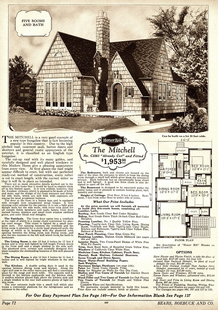 The Aladdin Mitchell was a hugely popular home for Sears. 