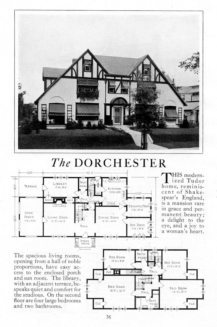 The Dorchester was a spacious house with more than 2,600 square feet. For a kit home, thats most ununual. 