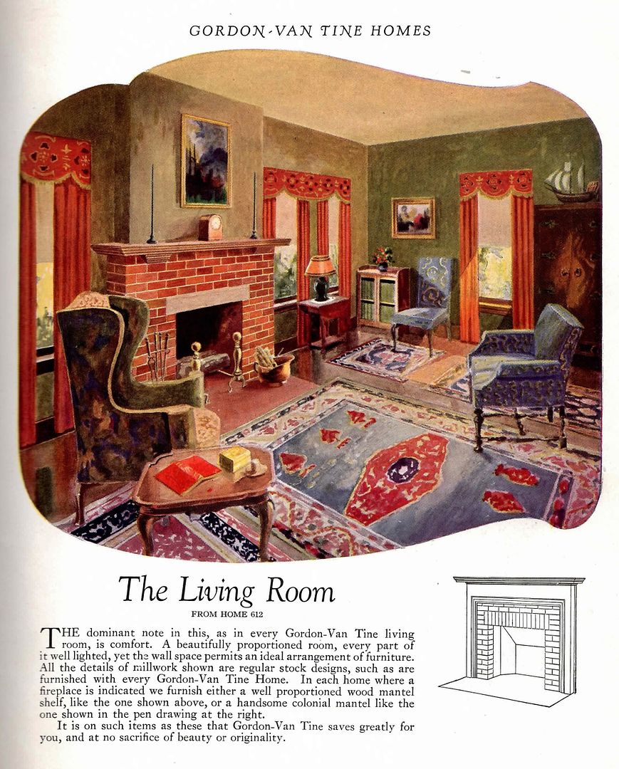 Interior of the GVT #612, as seen in the 1926 catalog. Many thanks to Rachel Shoemaker for providing the scanned image!