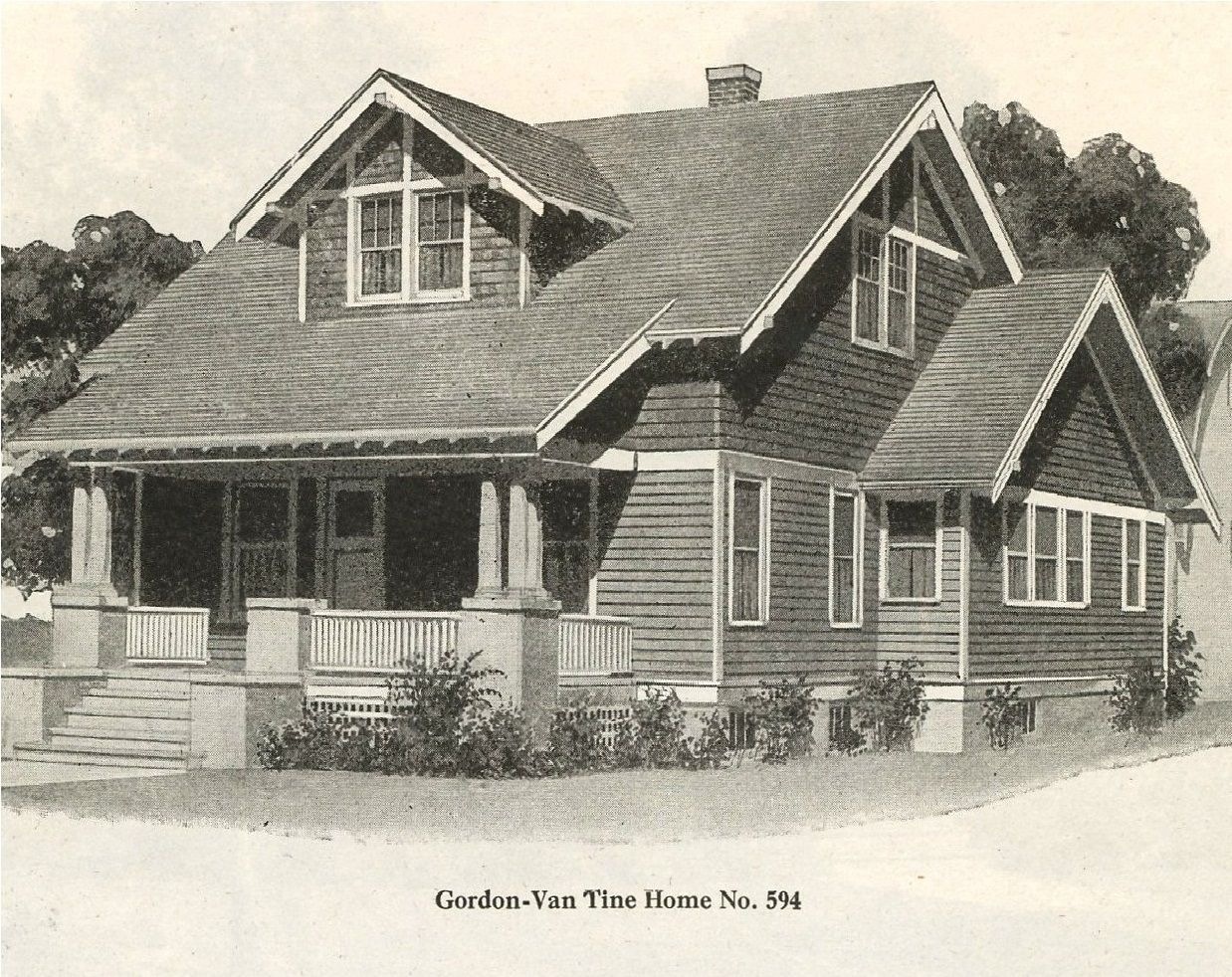 Those windows down the side always catch my eye, as does the smaller front porch roof