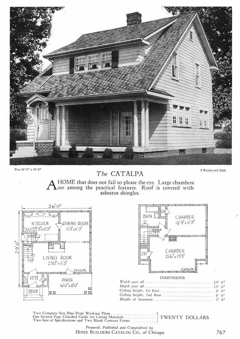 The Sherman has a twin in the 1927 Homebuilders Catalog (a plan book catalog). 