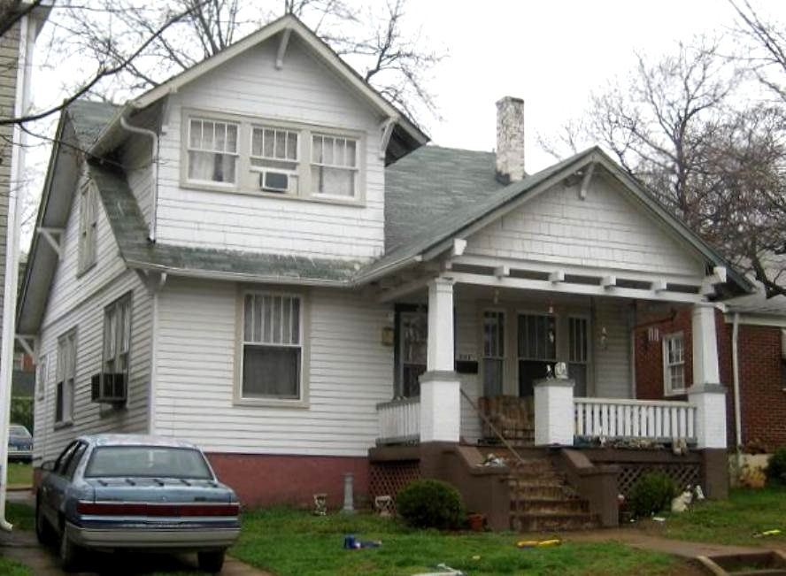 Hopefully, the foundation is good and strong so it wont tip over. This is a Montgomery Ward Carlisle with a pretty big dormer added on!