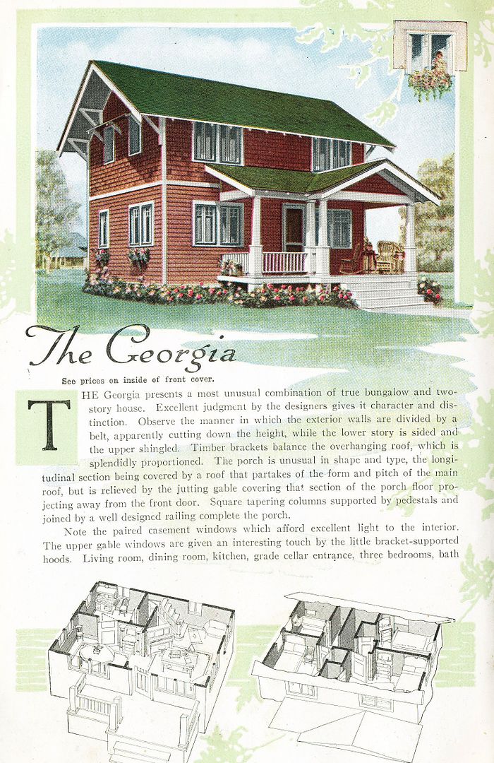 And I saved the best for last! The Aladdin Georgia, from the 1919 catalog.