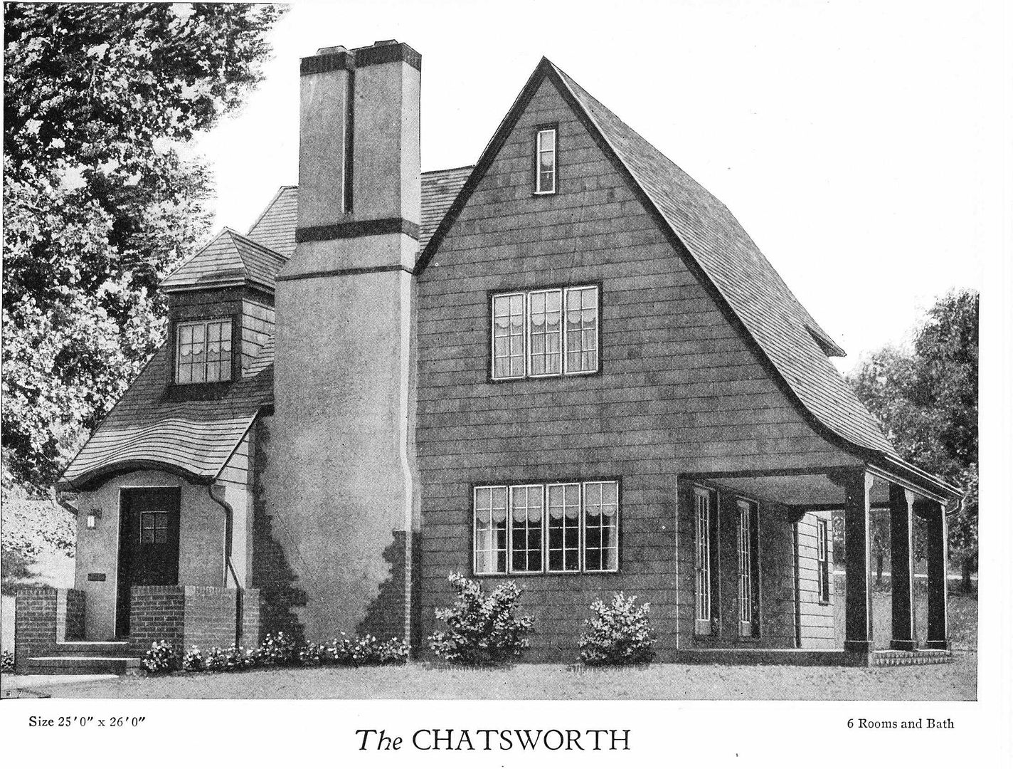 And heres a view of the house as seen in the 1927 Homebuilders Catalog. 